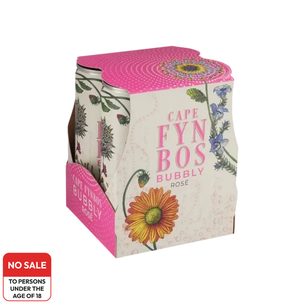 Cape Fynbos Bubbly Rosé 4 pack