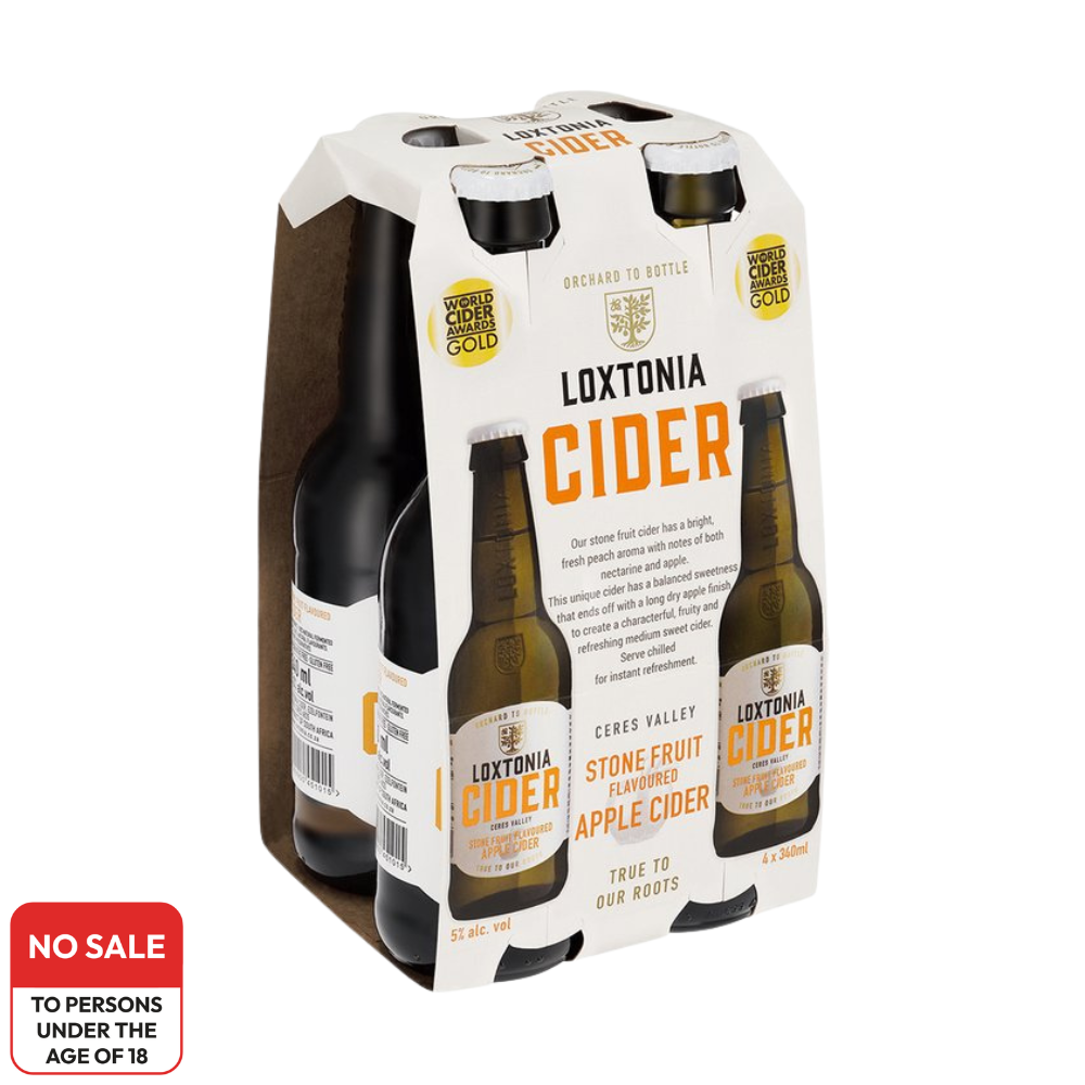 Loxtonia Stone Fruit Apple Cider - Pack of 4