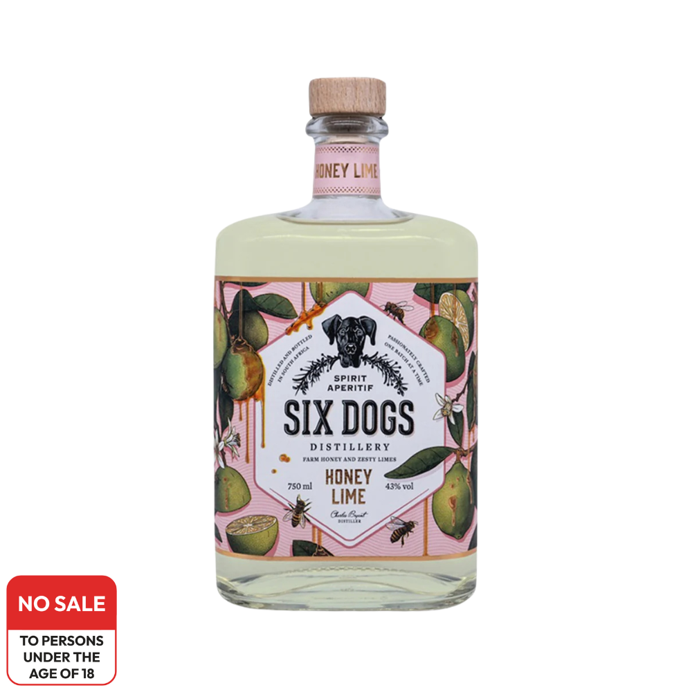 Six Dogs Honey Lime 750ml